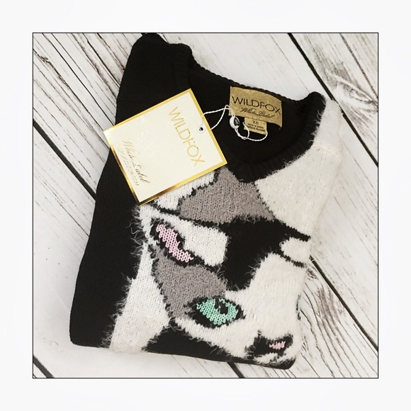 Wildfox White Label 'Joan' Cat Boy Sweater - Picture 4 of 6